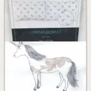 2 Cynthia Rowley Unicorn Paisley Pillowcase Set Standard White Taupe Gray Cotton