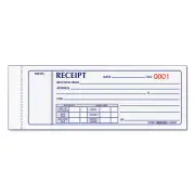 Rediform Receipt Book, 7 x 2 3/4, Carbonless Triplicate, 50 Sets/Book