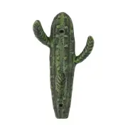 Green Cactus Wall Mount Hook Coat Hat Rack Storage Hanger Rustic Boho Home Decor