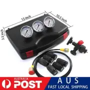 3 Gauges Hydraulic Nitrogen Accumulator Charging Pressure Test Kit 7 Couplings