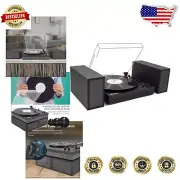 3-Speed Wireless Record Player with External Speakers - Stylish Audio Solution