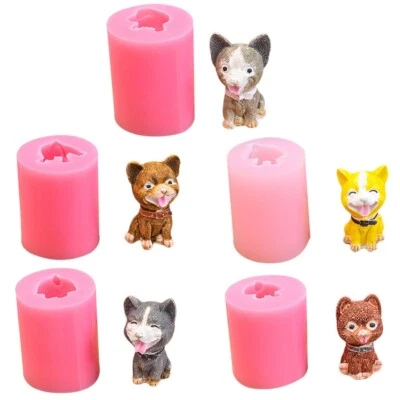 3D Silicone Dog Mold Soap Fondant Cake Decorating Tool