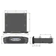 Rock Slide for 20-23 Jeep Gladiator R-STEP 9In Wide Bed Step Attachment Brackets