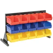 WA NEW Table Top Storage 15 Bin Rack