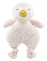 The Peanutshell Knitted Plush Cotton Soft Animal Baby Toy 30cm in Pink