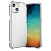 ZUSLAB Tough TPU Case for iPhone 13 6.1" Shock Absorption Rubber Bumper Protective Case Transparent Back Cover for Apple - Clear