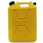 Pro Quip 10L Plastic Fast Pour Fuel Jerry Can - Diesel Yellow 1009