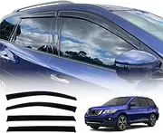 OAD4X4 Weathershields Compatible with Nissan Pathfinder R52 Series 2013-2021, Weather Shields Window Visors Wind Deflectors Sun Rain Guard 4PCS Set