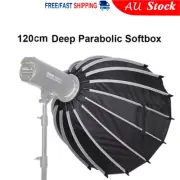 120CM Parabolic Softbox Bowens Mount Quick Set up Quick Folding for Studio Photo