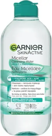 Garnier Micellar Cleansing Water, With Hyaluronic Acid and Aloe, 400ml