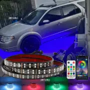 6x Underglow Double Row RGB LED Car Neon Strip Light APP Remote For Ford Taurus