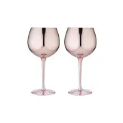 NEW Tempa Aurora Rose Gin Glass Set 2pce