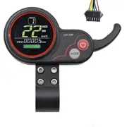 Lh100 Lcd Display Dashboard 24v-60v Throttle Meter For Electric Scooterebike Speedometer(sm Plug 6pin) Yalo