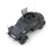 ARTITEC WWII GERMAN SdKfz 222 4-rad 20mm Cannon gray 1/87 FINISHED MODEL TANK
