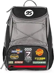 Picnic Time ONIVA - a Brand - Disney Cars Lightning McQueen PTX Backpack Cooler - Soft Cooler Backpack - Insulated Lunch Bag, (Black with Gray Accents), 11 x 7 x 13.5