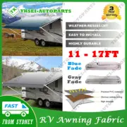 Awning Fabric 13-17FT Width Shading Roll Out Camper Vinyl Suit for RV Caravan