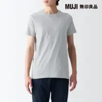 在飛比找momo購物網優惠-【MUJI 無印良品】男棉質無側縫天竺圓領短袖T恤(共2色)