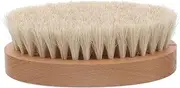 PACKOVE Wooden Handle Horsehair Boot Brush with Ergonomic Grip for Polishing and Cleaning Design for Versatile Use Shoes and Goods Lightweight and Portable for Easy Carrying