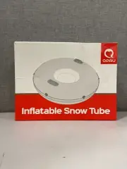QPAU Winter Snow Tube, Inflatable Snow Sled for Kids and Adults NAVY BLUE