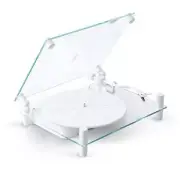 Transparent: Transparent Turntable w/ Bluetooth White (TT-W) *LOC_RW5