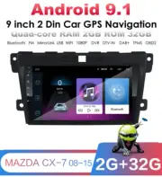 9" Android Stereo Radio GPS Nav Head Unit Wifi 2+32GB For MAZDA CX-7 2008-2015