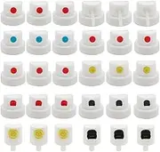 Snblzhef 30 Pcs Versatile Paint Nozzle Caps for Graffiti, Replacement Can Tips and Caps