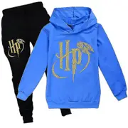 Kids Boys Girls Harry Potter Tracksuit Pullover Hoodies And Sweatpants 2 Piece Outfit Set Jogging Sweatshirt Activewear Set Age 7-14 Years -NMAOV D...