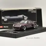 【台南現貨】全新 1/64 PORSCHE 930 BLACK BIRD 紫色 後引擎蓋可拆卸 保時捷模型車