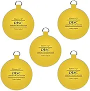 Disc Plate Hanger for Walls- Strong Invisible Plate Holder of Size 50mm -Pack of 5 self Adhesive Stick on Hooks for Picture Plate Hanging Wall Plate Holder Decoration Plate Hanging Disk.