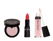 Note Cosmetics 3 piece set ( lip gloss + lip stick + eyeshadow ) full size
