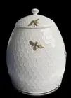 Williams Sonoma Honeycomb Porcelain Figural Cookie Jar NEW LABEL