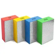 10X(4Pack Diamond Hand Polishing Pads for Sanding Ceramics Glass Tile2661