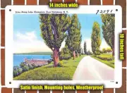 METAL SIGN - New York Postcard - Drive Along Lake Champlain, Near Plattsburg, N
