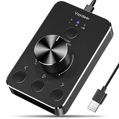 Volume Control Knob with One-Click Mute Function and 3 Volume Control Modes, ...