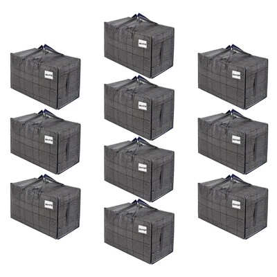 10 Pack Moving and Storage Bags, Heavy Duty, Alternative to Moving Boxes, Lar...