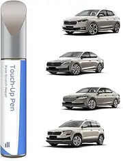 PARTS4EV 4K4K/ F8H Capuccino Beige Metallic Paint Pen Compatible with Skoda Exact Match for Chips and Scratches