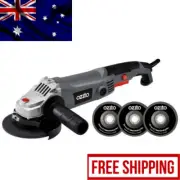 Ozito Angle Grinder Corded Electric 125mm 5” Kit 3 Grinding Discs Included*