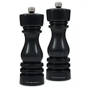 Cole & Mason London Salt & Pepper Mill Gift Set - Black Gloss - 180mm