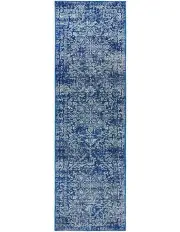 [Rug Culture] Evoke Contrast Transitional Runner Rug in Navy