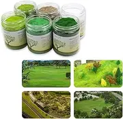 CFA5 6X 35g Mixed 2mm Static Grass Terrain Powder Green Grass Fairy Garden Miniatures Landscape Artificial Sand Table Model Railway Layout
