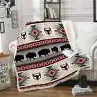 Southwest Native American Throw , Indian Tribal Aztec Ultra Soft Cozy Blanket Ge