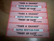 3 Olivia Newton John Take A Chance / Twist Of Fate Jukebox Title Strips