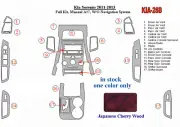 fits KIA SORENTO 11 12 13 2011 2012 2013 dash trim kit japanese cherry wood