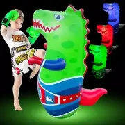 Inflatable Dinosaur Punching Bag for Kids, 47 inches, Dinosaur Roar Sound, Dino