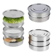 Stainless Steel Sprouting Kit Round Sprouting Tray for Broccoli Alfalfa