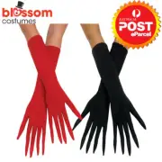 AC2036 Pointy Gloves Witch Black Red Vampire Costume Halloween Accessories