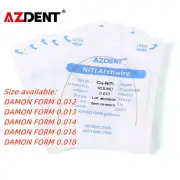Ortodoncia dental Cobre Super Elástico Cu-NiTi Arcos Redondos Topes Preformados