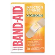 BAND-AID Antibiotic Adhesive Bandages, Assorted Sizes, 20/box 5570 & BAND-AID