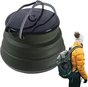 Folding Silicone Pot,Open Fire Cookware Boiling Water Pot | 1.5 Liter Coffee Kettle Kitchen Tool for Hiking Camping Outdoor