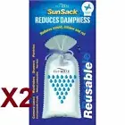 2 x Cli-mate Sunsack Moisture Absorber Dehumidifier 150g